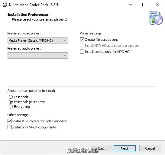 Настройки программы