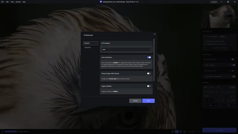 Настройки программы