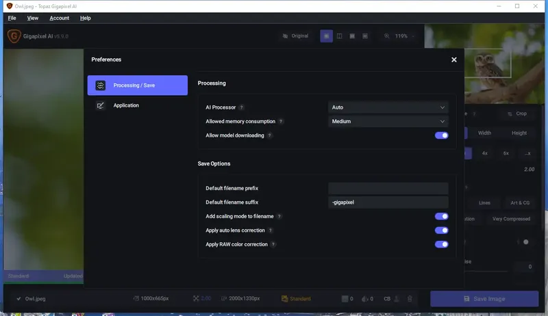 Настройки программы