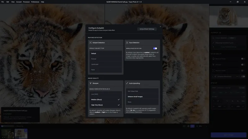Настройки программы