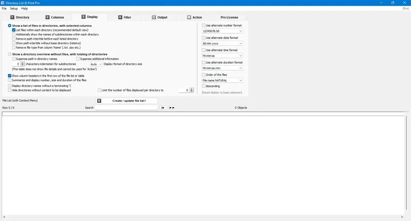 Настройки программы