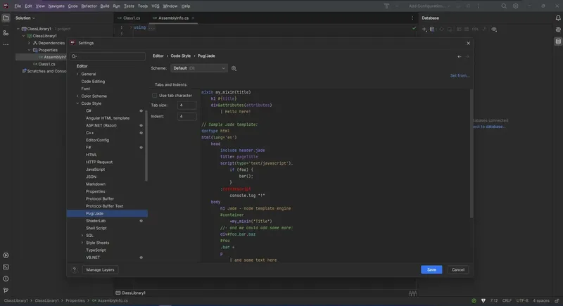 Настройки программы