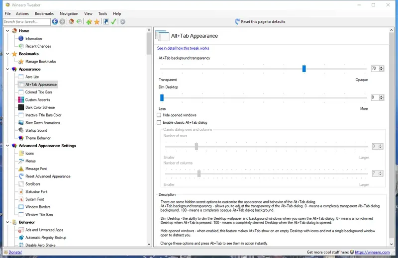 Настройки программы