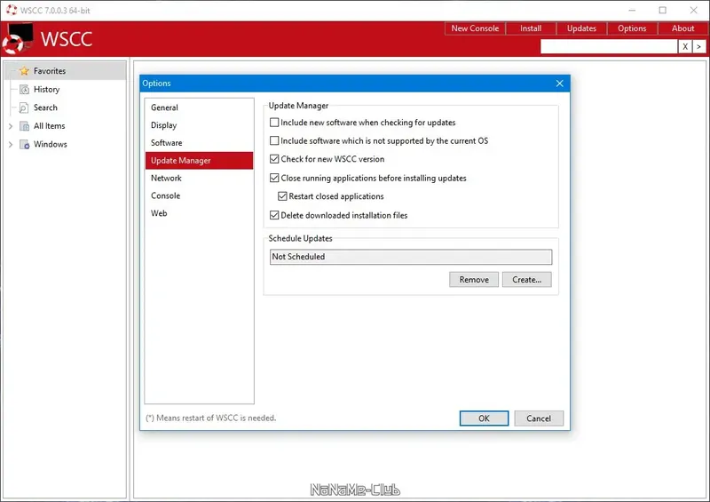 Настройки программы