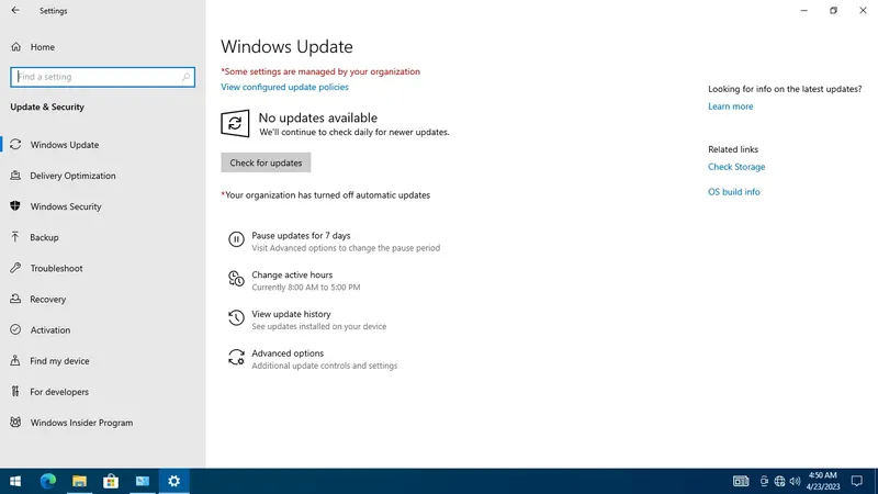 Настройки программы