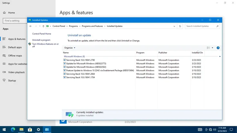 Настройки программы