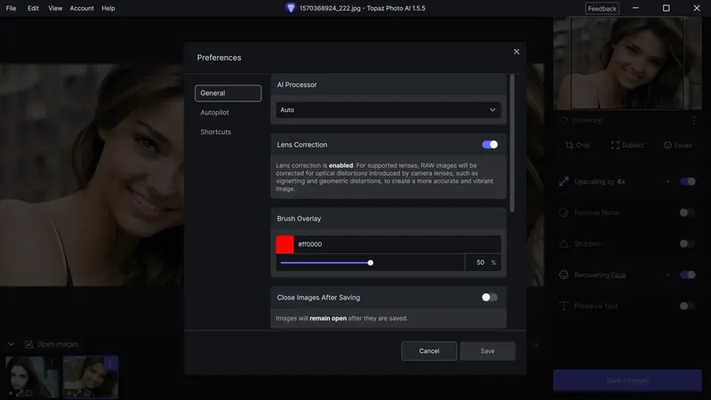 Настройки программы
