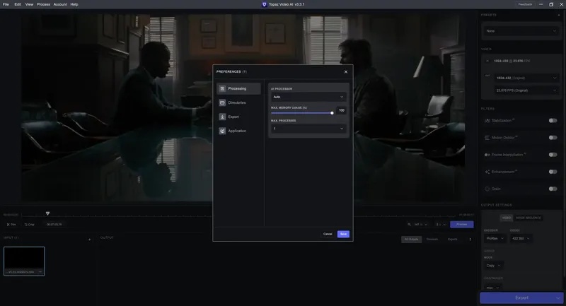 Настройки программы