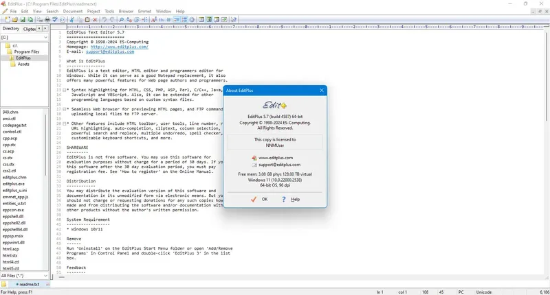Настройки программы