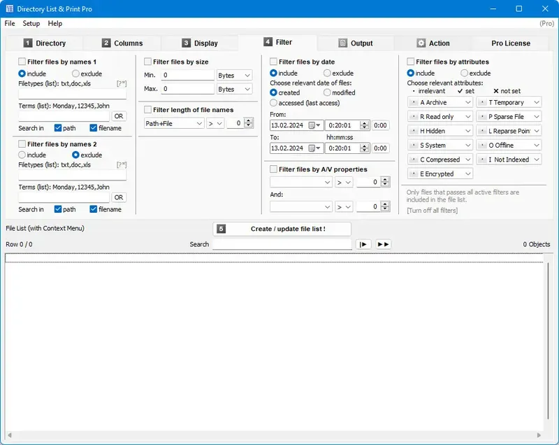 Настройки программы