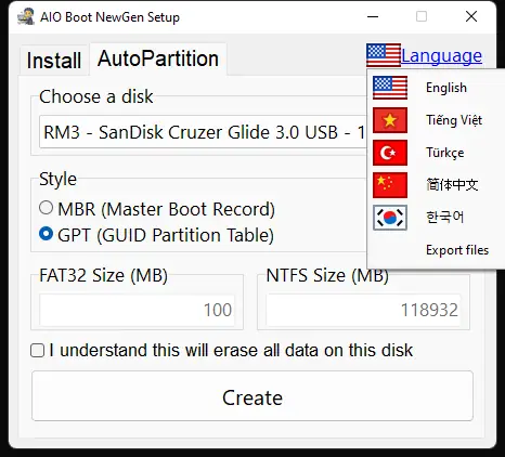 Настройки программы