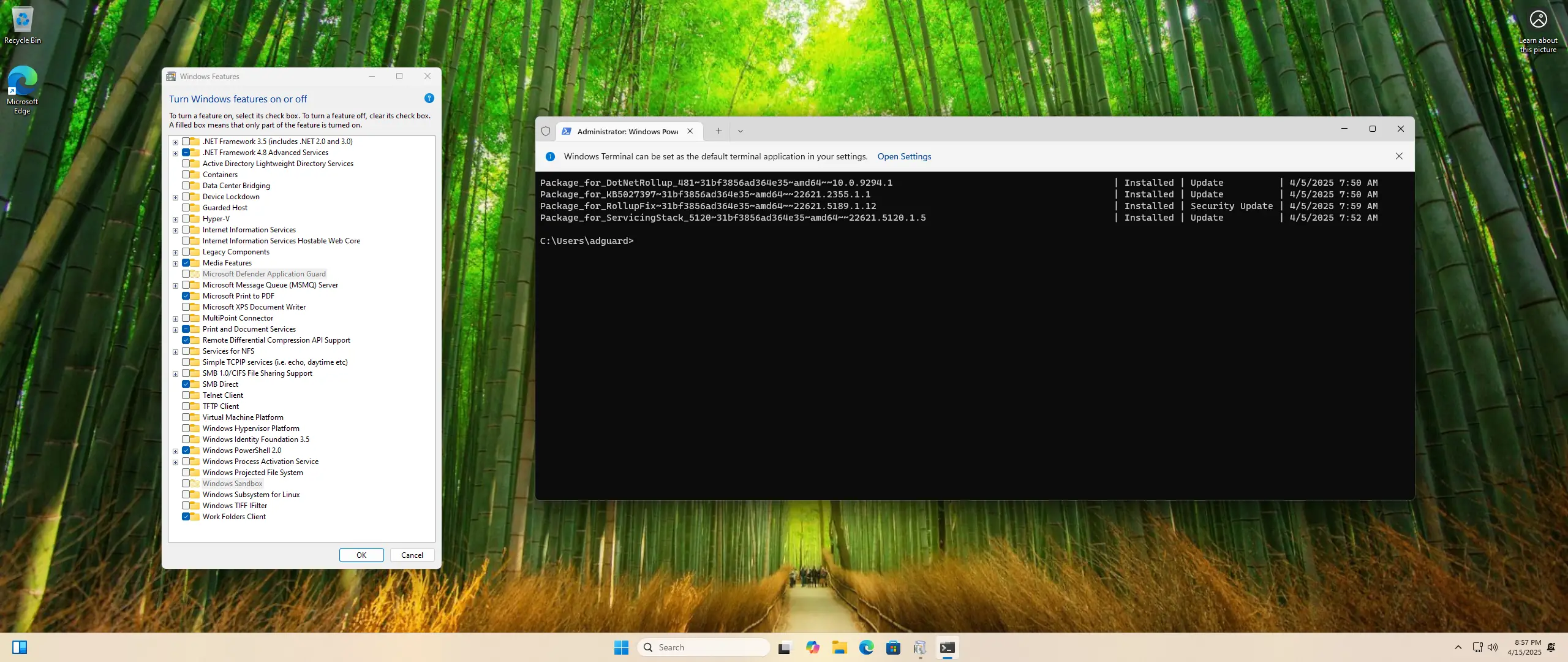 Настройки программы