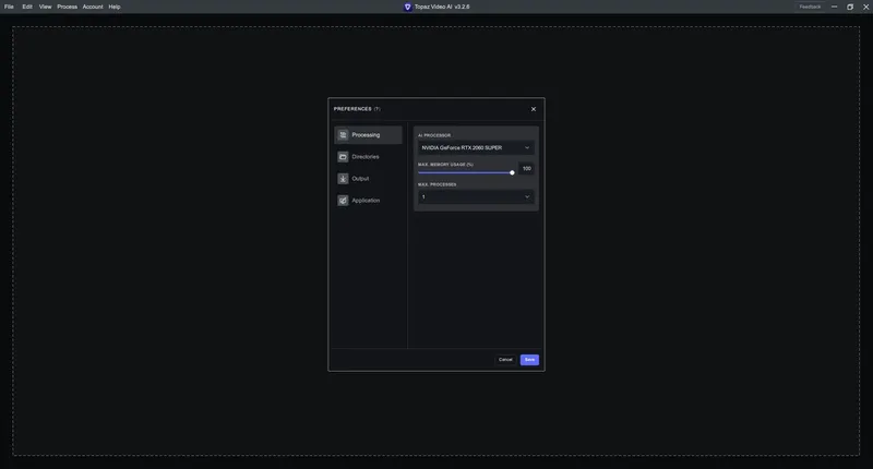 Настройки программы