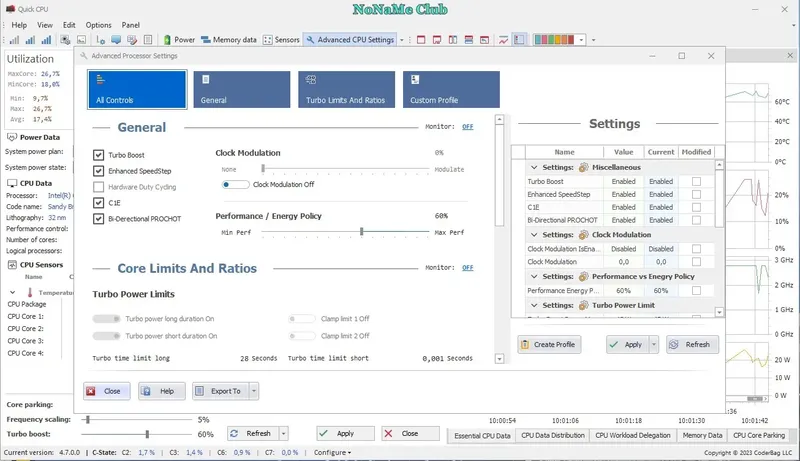 Настройки программы