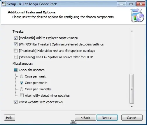 Настройки программы