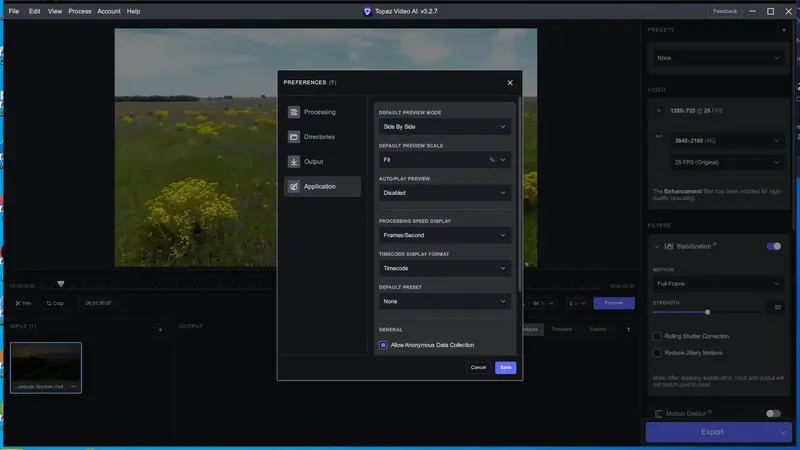Настройки программы