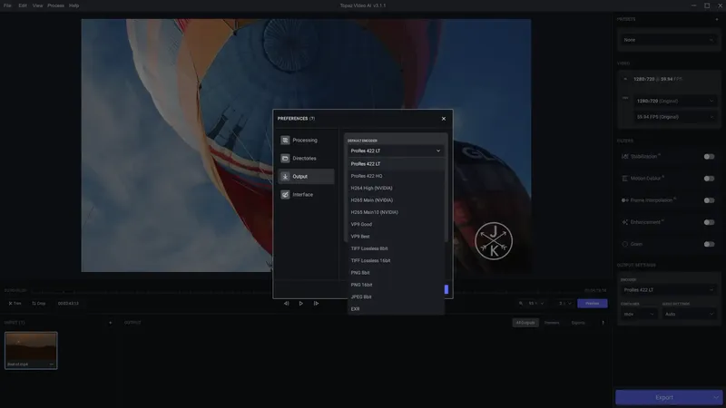 Настройки программы