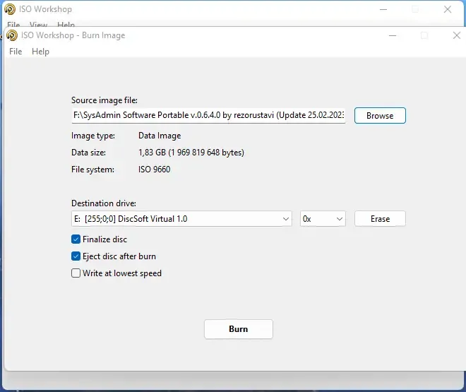 Настройки программы