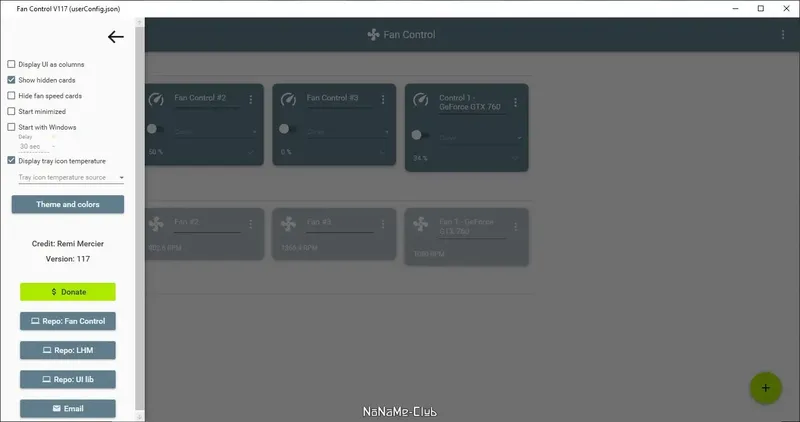 Настройки программы
