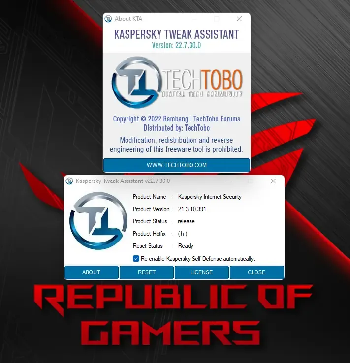 Настройки программы