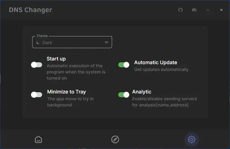 Настройки программы