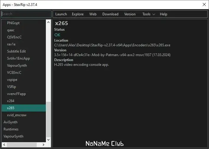 Настройки программы