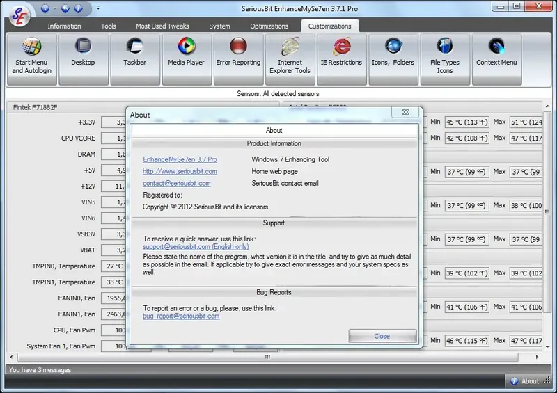 Настройки программы