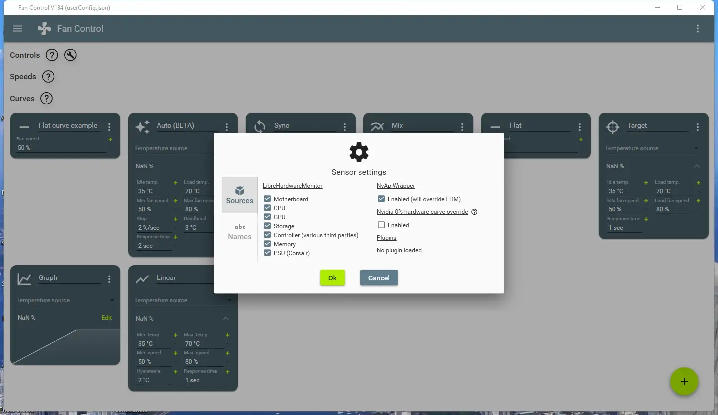 Настройки программы