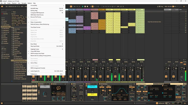 Пользовательсткй интерфейс Ableton - Live 12 Suite 12.0 (x64) (R2R) [Multi]