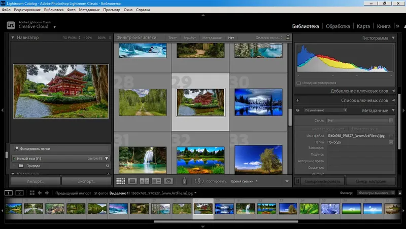 Пользовательсткй интерфейс Adobe Photoshop Lightroom Classic 12.0.0.13 RePack by KpoJIuK [Multi Ru]