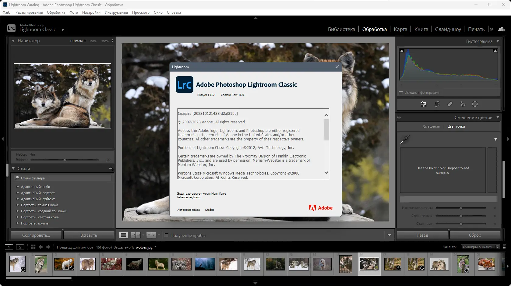Пользовательсткй интерфейс Adobe Photoshop Lightroom Classic 13.0.1.1 (x64) Portable by 7997 [Multi Ru]