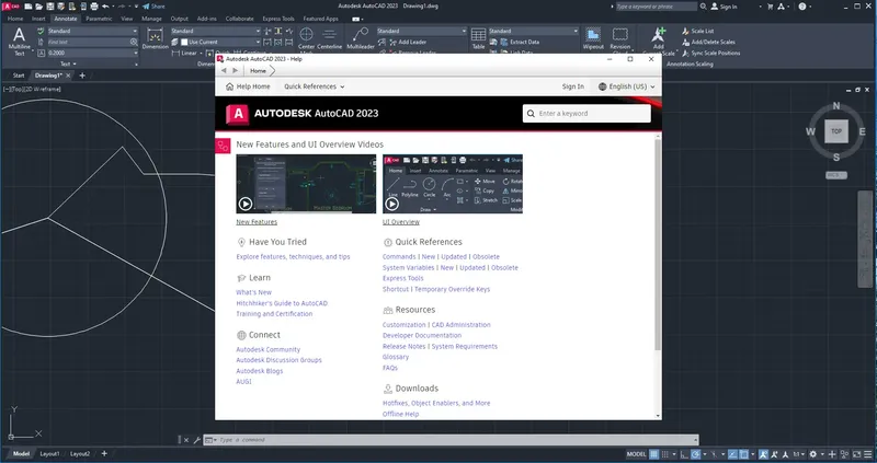 Пользовательсткй интерфейс Autodesk AutoCAD 2023 Portable by conservator [Ru En]