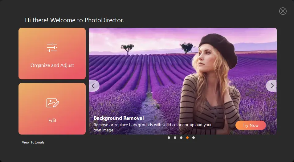 Пользовательсткй интерфейс CyberLink PhotoDirector Ultra 14.4.1619.1 [Multi]
