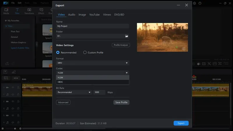 Пользовательсткй интерфейс CyberLink PowerDirector 2024 Ultimate 22.4.2829.0 (x64) [Multi]