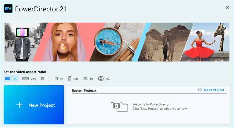 Пользовательсткй интерфейс CyberLink PowerDirector Ultimate 21.4.2812.0 (x64) [Multi]
