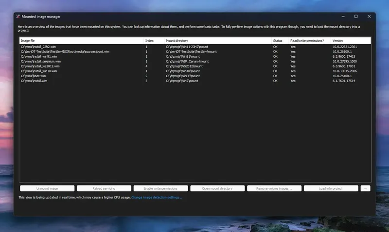 Пользовательсткй интерфейс DISMTools 0.6.2.25052 (Update 1) + Portable [Multi]