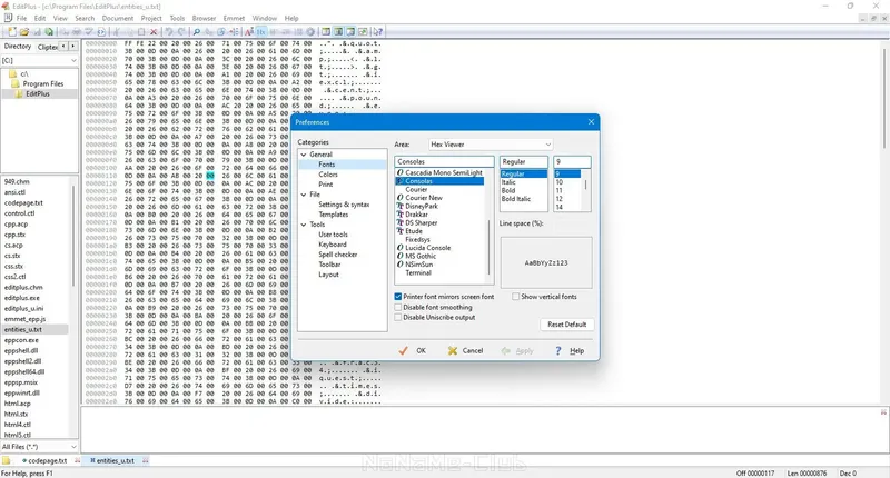 Пользовательсткй интерфейс EditPlus 5.7.0 build 4352 + EditPlus 5.7.0 patch 4514 [En]