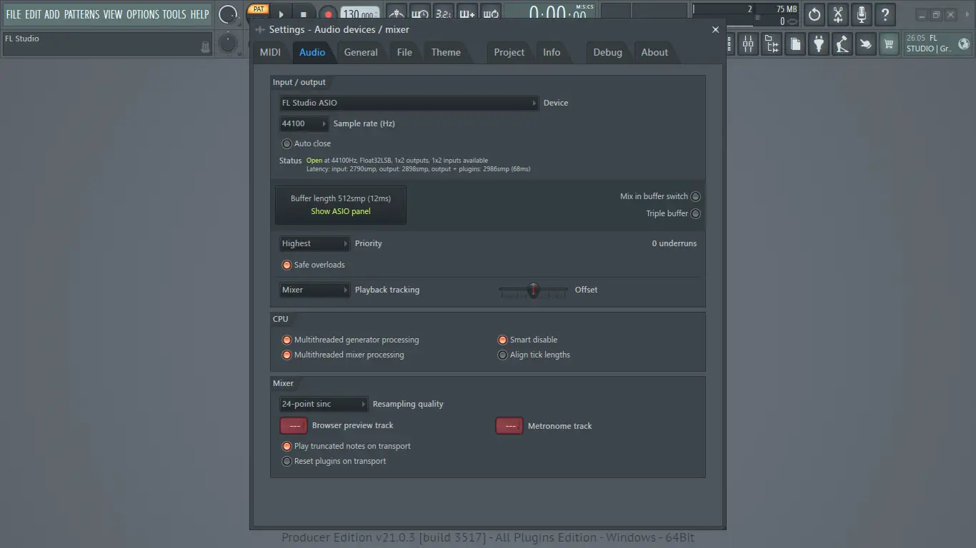 Пользовательсткй интерфейс FL Studio Producer Edition 21.0.3 (Build 3517) All Plugins Edition (x64) RePack by KpoJIuK [Multi]