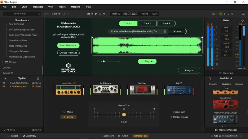 Пользовательсткй интерфейс IK Multimedia - T-RackS 6 MAX 6.0.1 STANDALONE, VST 3, AAX (x64) [En]