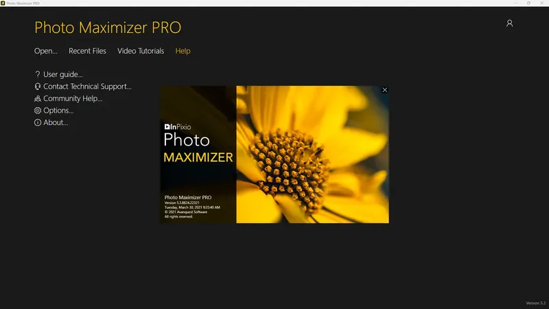 Пользовательсткй интерфейс InPixio Photo Maximizer Pro 5.3.8624 Portable by FC Portables [Multi]