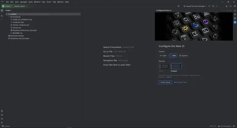 Пользовательсткй интерфейс JetBrains PhpStorm 2024.1 Repack by Sitego [En]