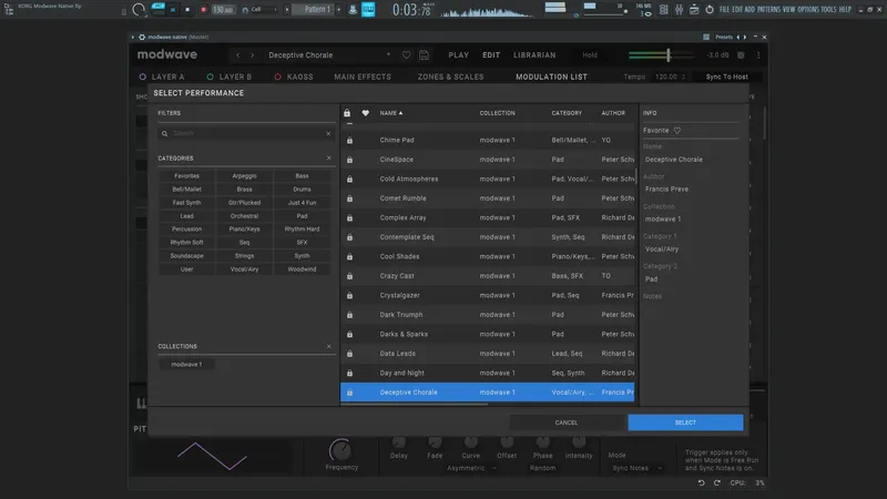 Пользовательсткй интерфейс KORG - Modwave Native 1.2.7 Standalone, VSTi 3, AAX (x64) [En]