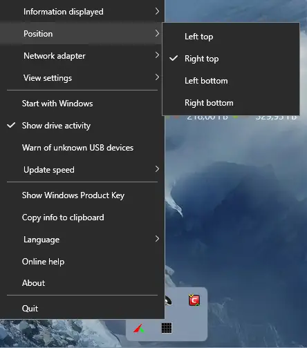 Пользовательсткй интерфейс O&O DeskInfo 1.2.1346 Portable [Multi]