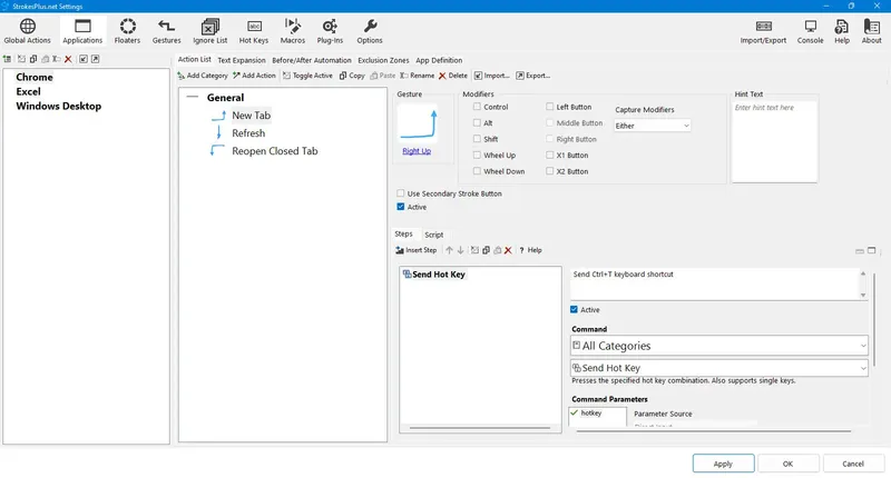 Пользовательсткй интерфейс StrokesPlus.net 0.5.7.8 + Portable [En]