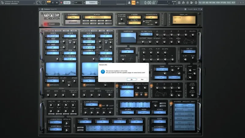 Пользовательсткй интерфейс Tone2 - Gladiator 3.5.2 STANDALONE, VSTi, VSTi3 (x64) [En]