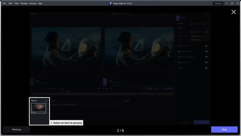 Пользовательсткй интерфейс Topaz Video AI 4.0.0 RePack (& Portable) by TryRooM [En]