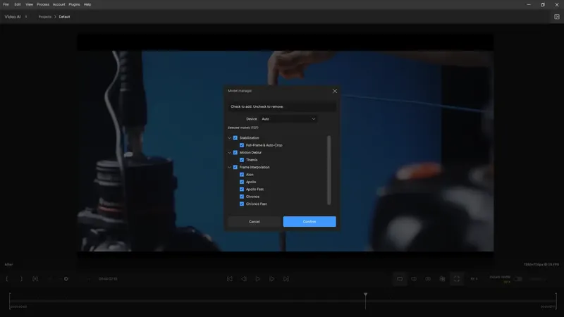 Пользовательсткй интерфейс Topaz Video AI 5.1.1 RePack (& Portable) by elchupacabra [En]