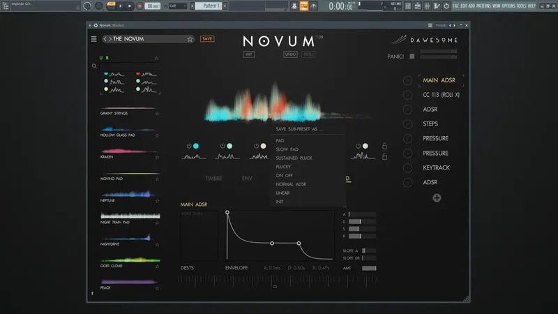 Пользовательсткй интерфейс Tracktion Software Dawesome - Novum 1.08 VSTi 3 (x64) RePack by MORiA + Content [En]