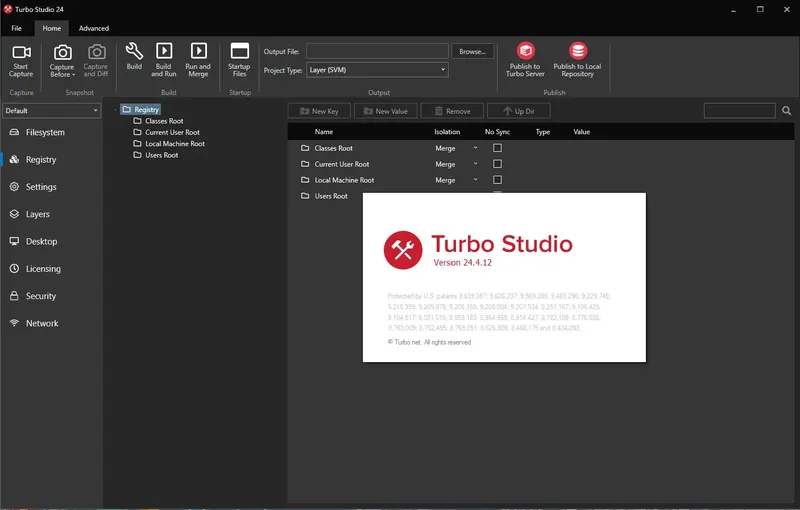 Пользовательсткй интерфейс Turbo Studio 24.4.12.0 Portable by 7997 [En]