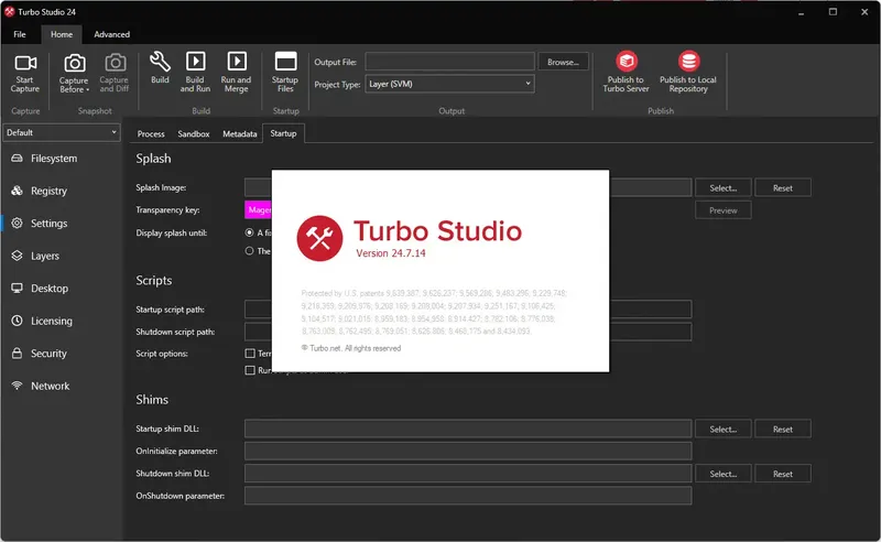 Пользовательсткй интерфейс Turbo Studio 24.7.14 Portable by 7997 [En]